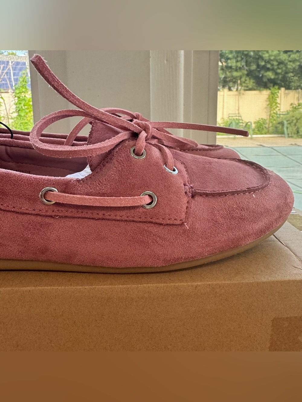 Time and Tru Women's Pink Boat Shoes Memory Foam Slip On Deck Loafers 8.5 Medium - Picture 7 of 14